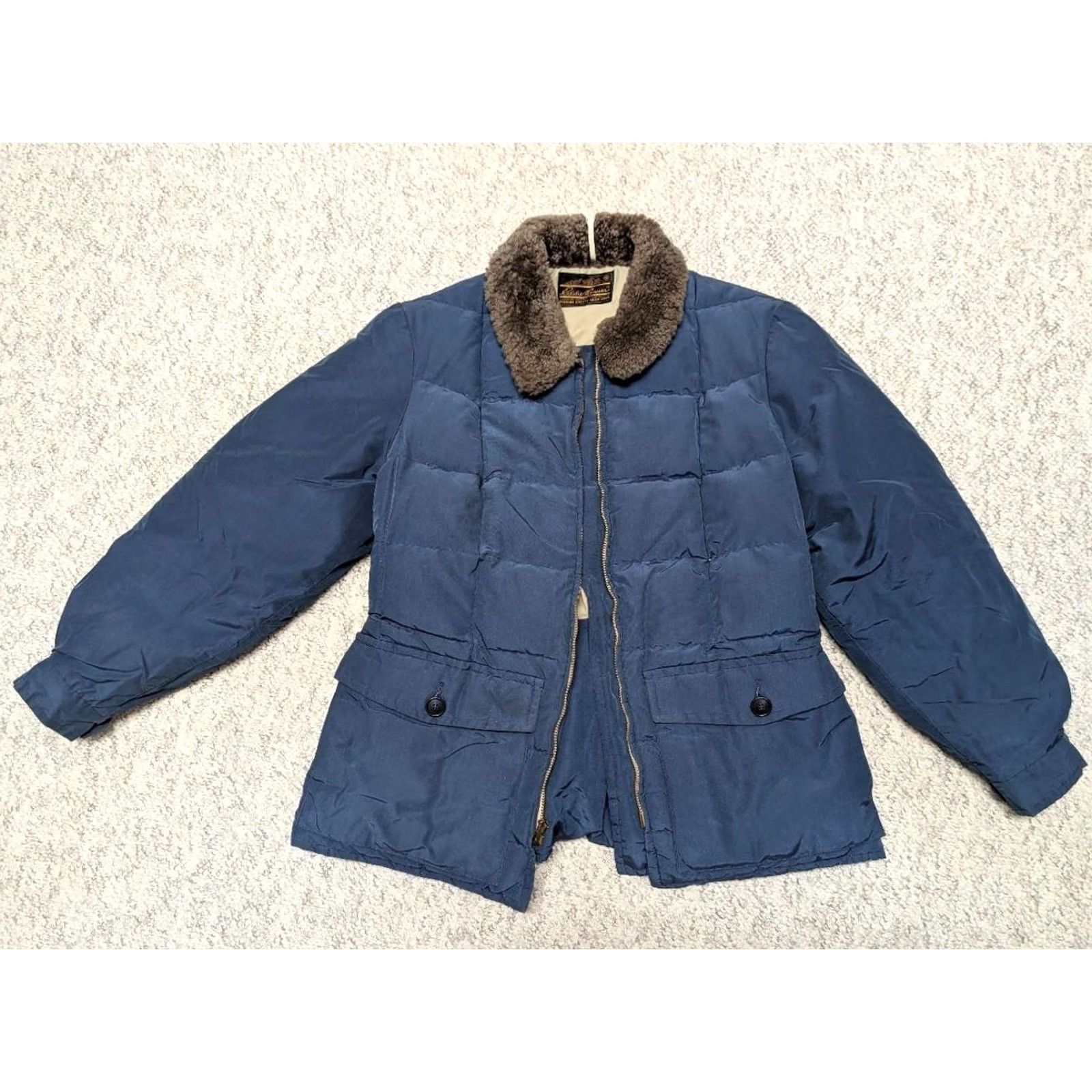 Eddie Bauer VINTAGE Eddie Bauer Women Coat Mouton Down Yukon S Blue Goose Down Puffer Jacket Grid 1970's - Womens, XS? Size S / US 4 / IT 40 - 7 Thumbnail