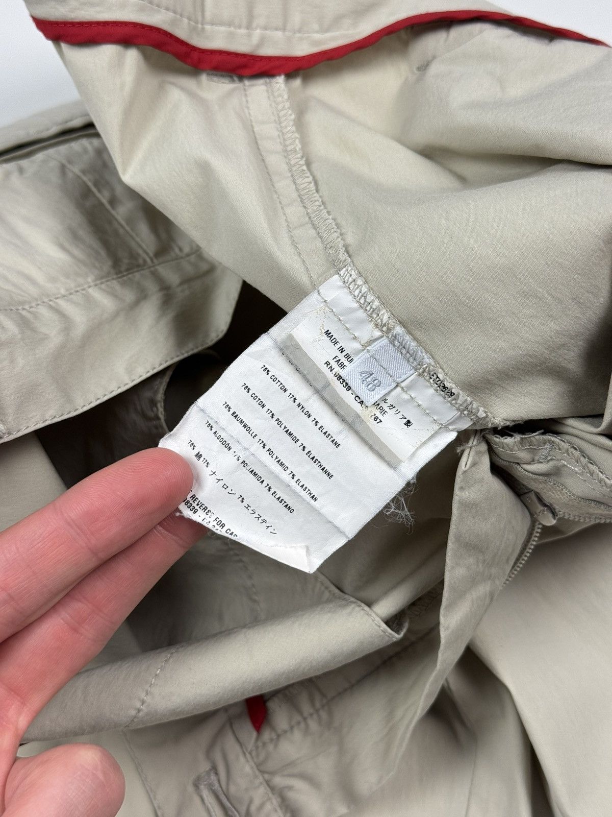 Prada Prada Sport Lightweight Beige Cotton Blend Pants Size US 32 / EU 48 - 16 Thumbnail