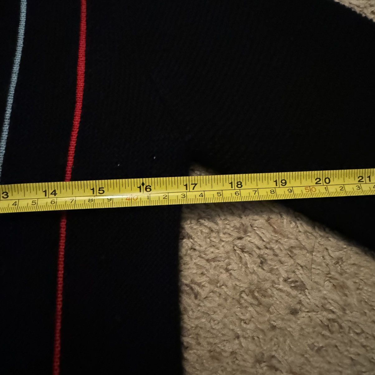 Vintage VINTAGE 60s BLACK WITH STRIPE CARDIGAN! Size US S / EU 44-46 / 1 - 8 Thumbnail
