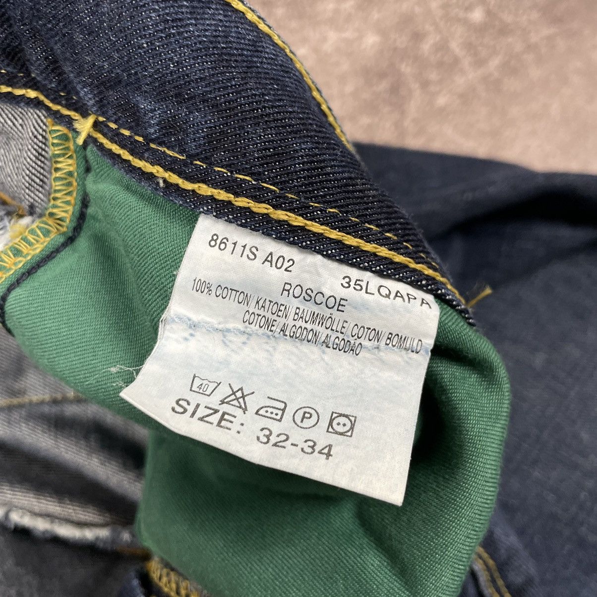 Lee Vintage Lee Roscoe Selvedge Denim Jeans Size US 32 / EU 48 - 8 Thumbnail