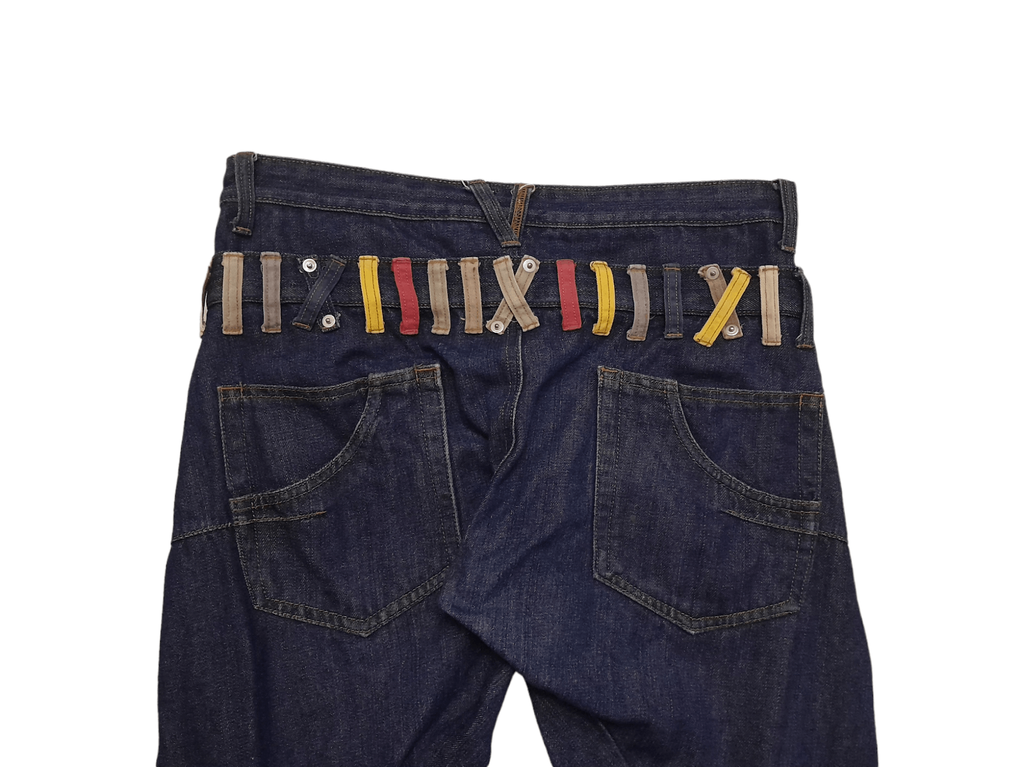 Japanese Brand BRTH BREATH JAPAN dOUBLE Waist Denim (S239) Size US 33 - 8 Thumbnail