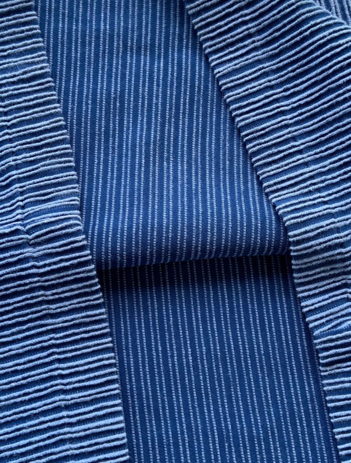 Issey Miyake Issey Miyake Men Blue Pleated Tshirt Size US M / EU 48-50 / 2 - 5 Thumbnail