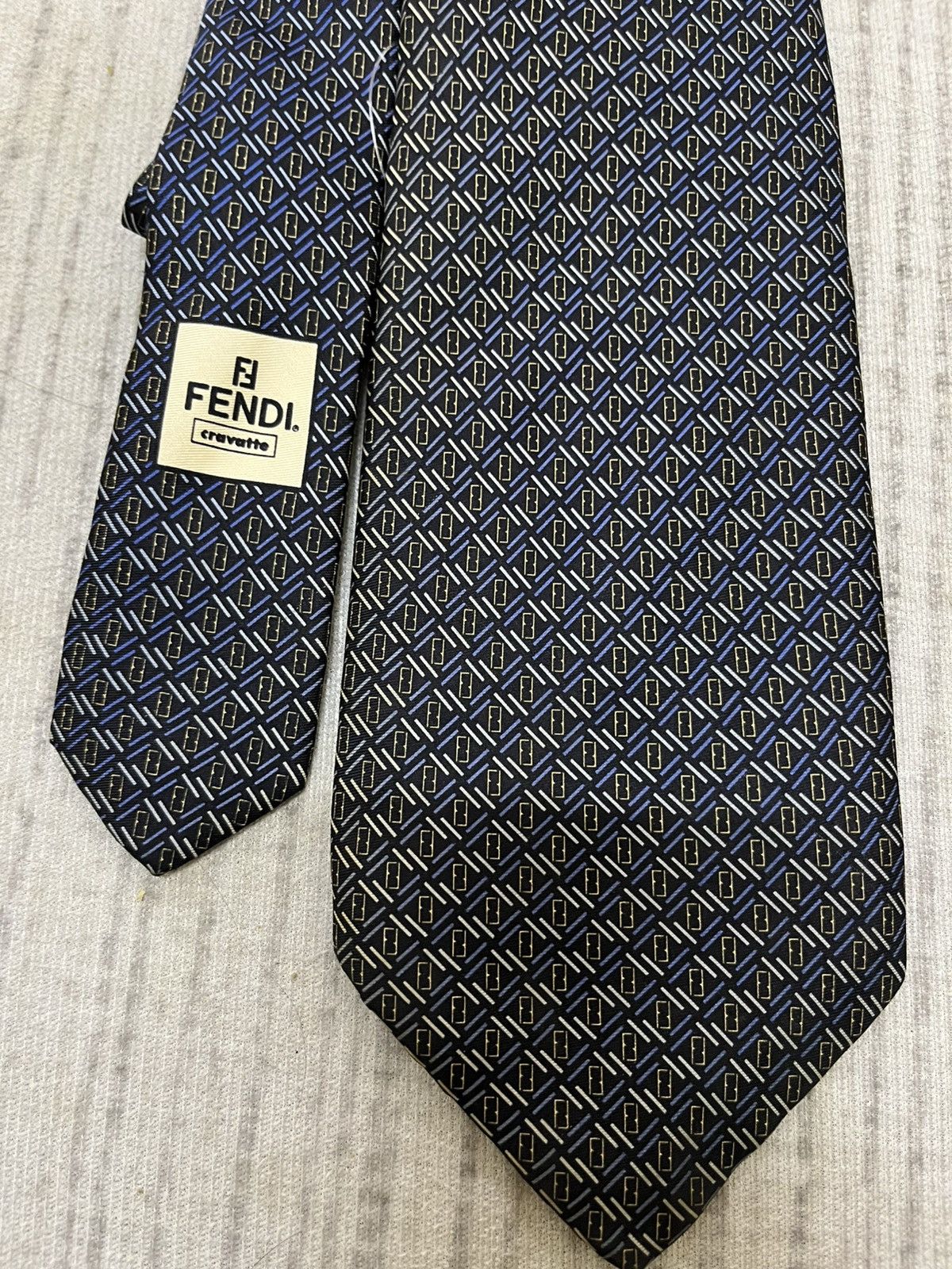 Fendi Fendi zucca monogram tie Size ONE SIZE - 1 Thumbnail