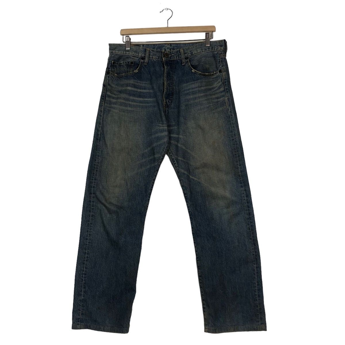 Levi's 🔥Vintage Lot 501 Levi’s Denim Jeans Biker Distressed Design Size US 34 / EU 50 - 1 Thumbnail
