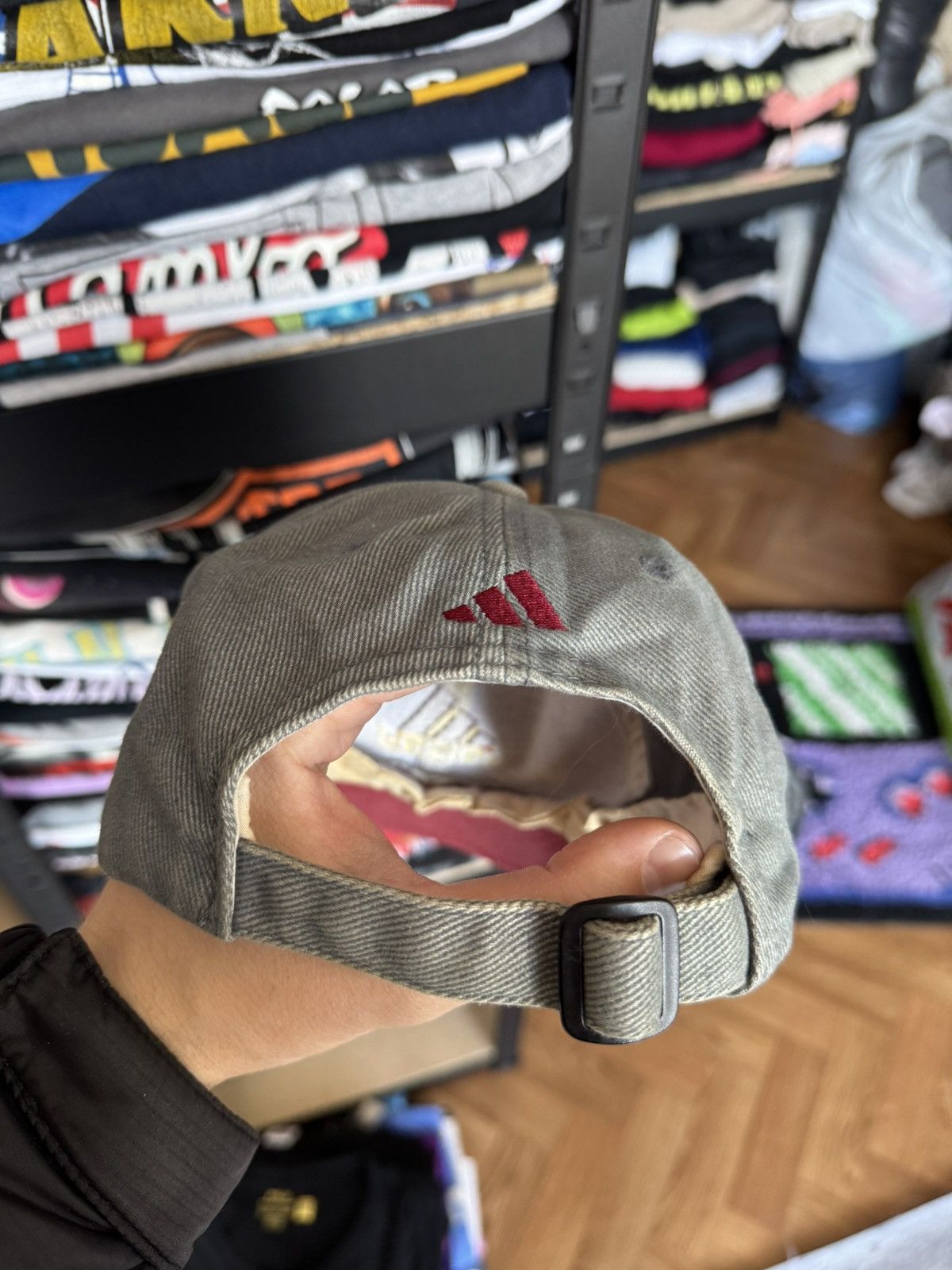 Adidas × Vintage Adidas gray vintage 00s cap streetwear hat Size ONE SIZE - 3 Thumbnail