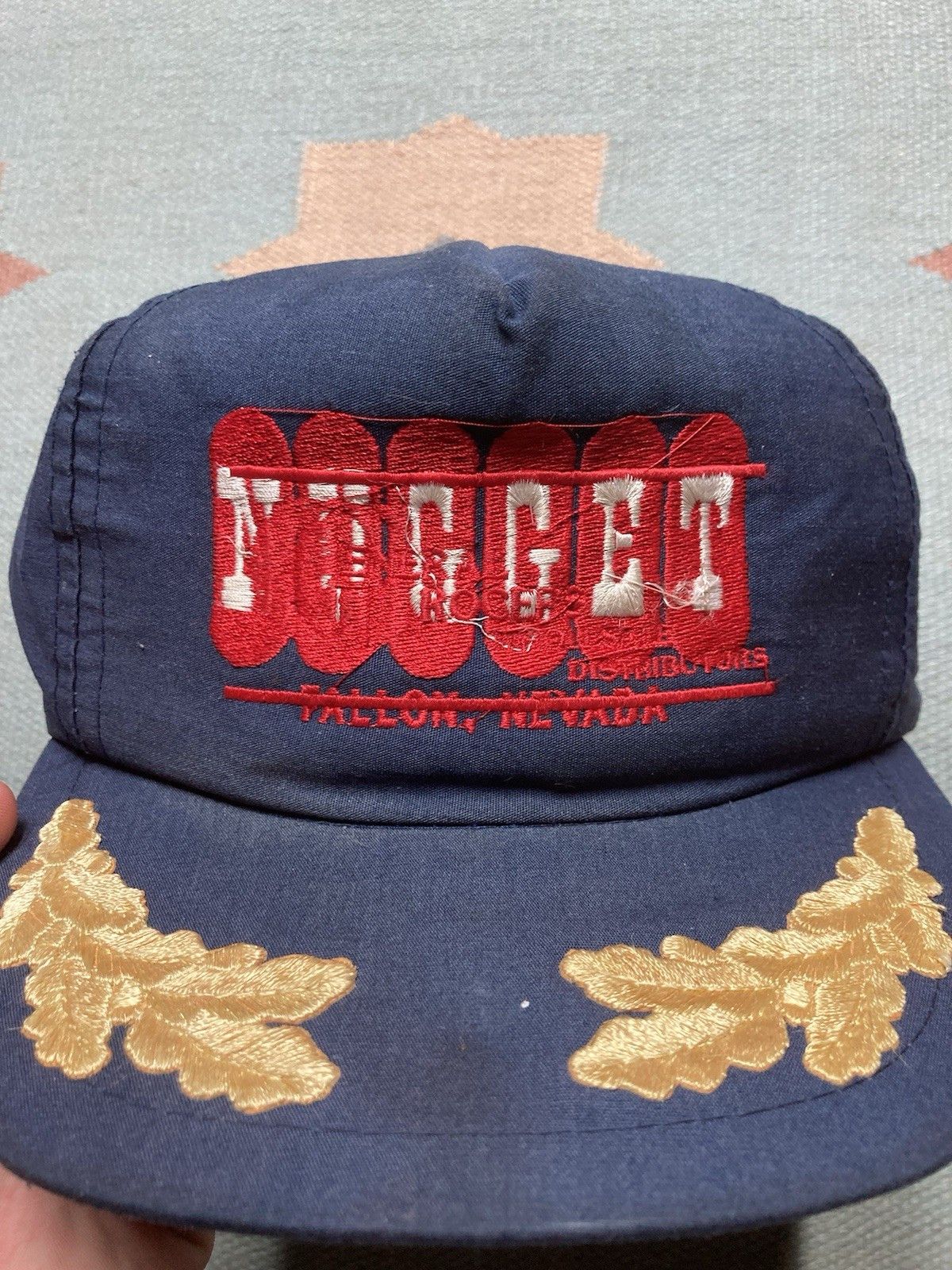 Vintage Vtg SnapBack hat Nugget Fallon Nevada gold leaf distributors Size ONE SIZE - 3 Thumbnail