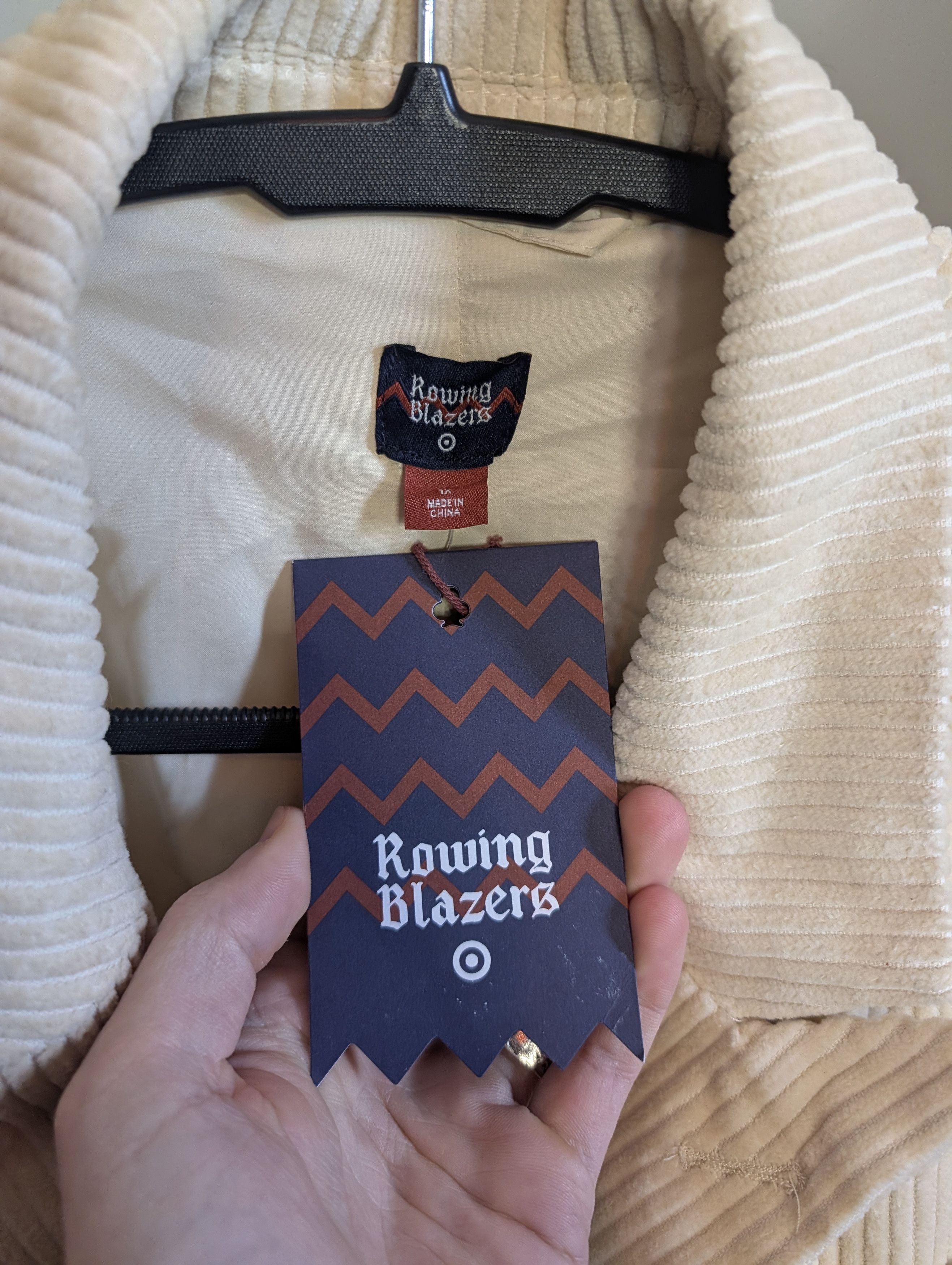 Rowing Blazers Cream corduroy gold button double breasted jacket NWT Size XL / US 12-14 / IT 48-50 - 3 Thumbnail
