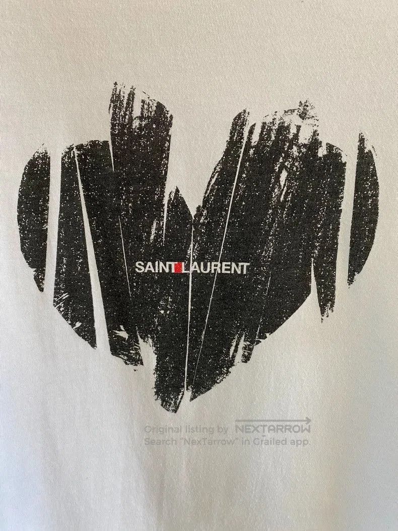 Saint Laurent Paris Saint Laurent Heart Letter Short Sleeve T. Size US XS / EU 42 / 0 - 4 Thumbnail