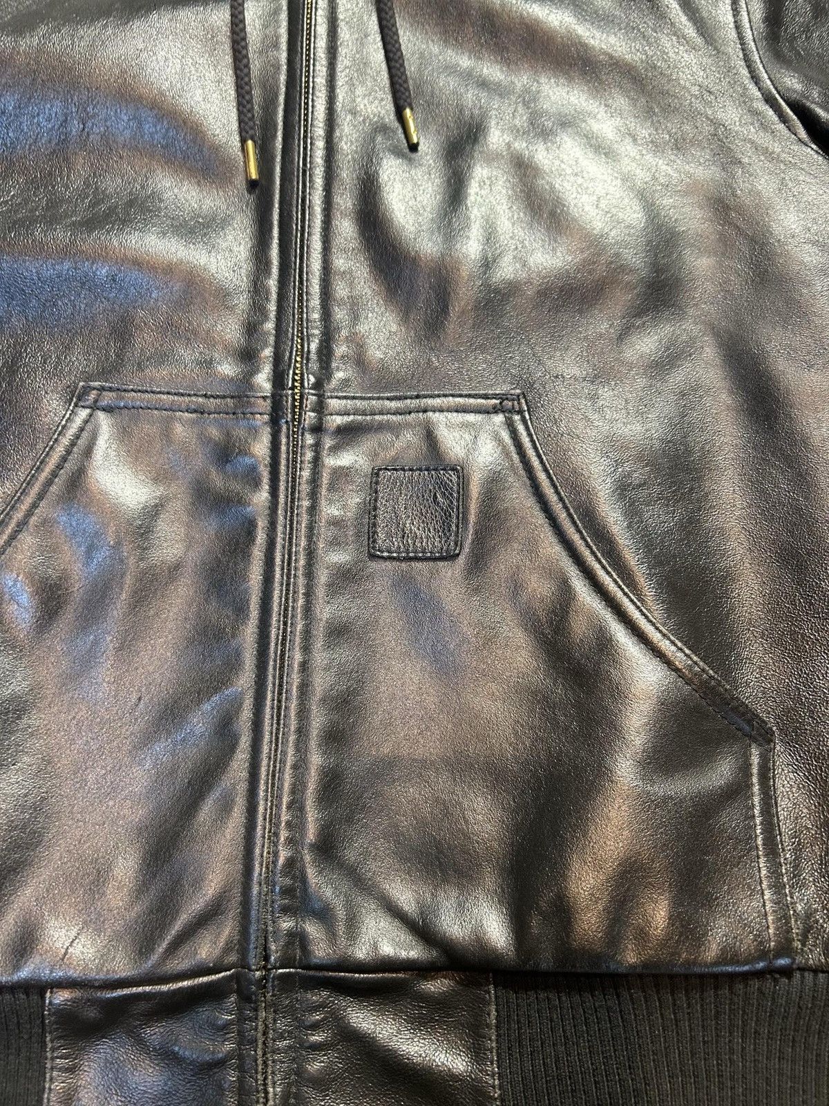 Carhartt Leather Carhartt VERY RARE balenciaga opium style jacket Size US S / EU 44-46 / 1 - 2 Thumbnail