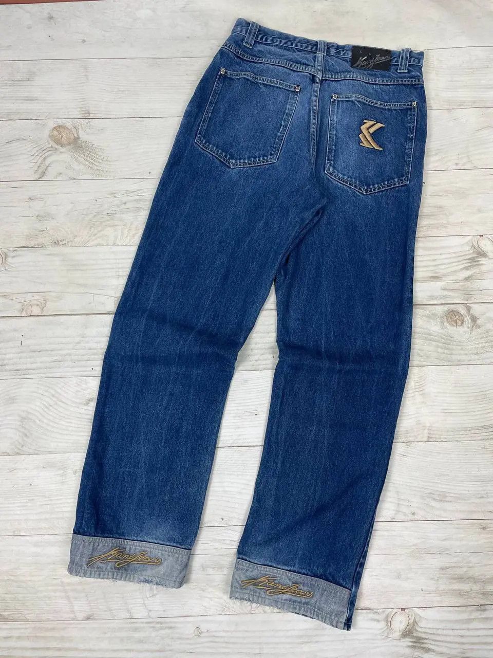 Karl Kani Vintage Karl Kani Denim Baggy Jeans Rap Big Logo 90s Size US 32 / EU 48 - 1 Thumbnail