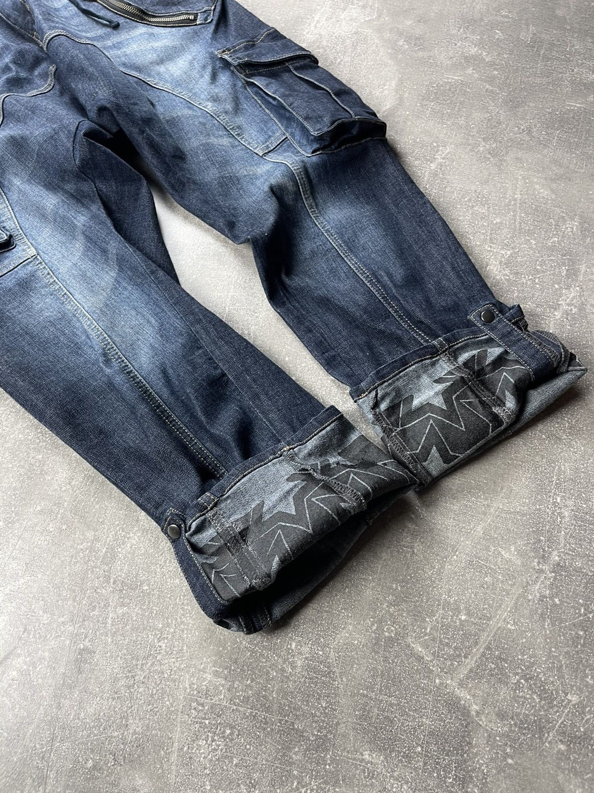 Japanese Brand × PPFM PPFM Archive Slim Japanese Cargo Y2K Biker Jeans Size US 30 / EU 46 - 6 Thumbnail