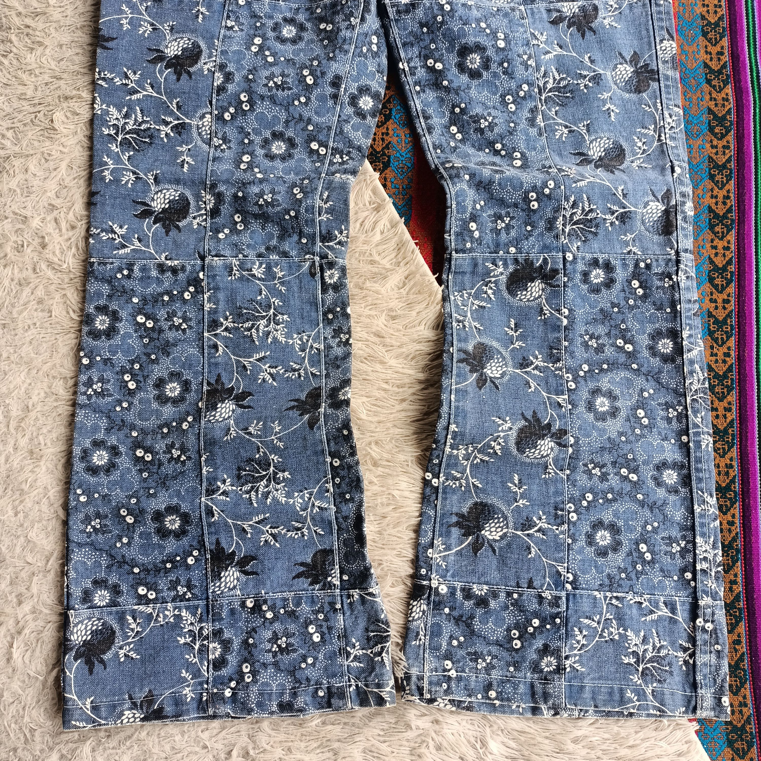 Hysteric Glamour Hysteric Glamour floral patch work flare pants Size US 29 - 4 Thumbnail