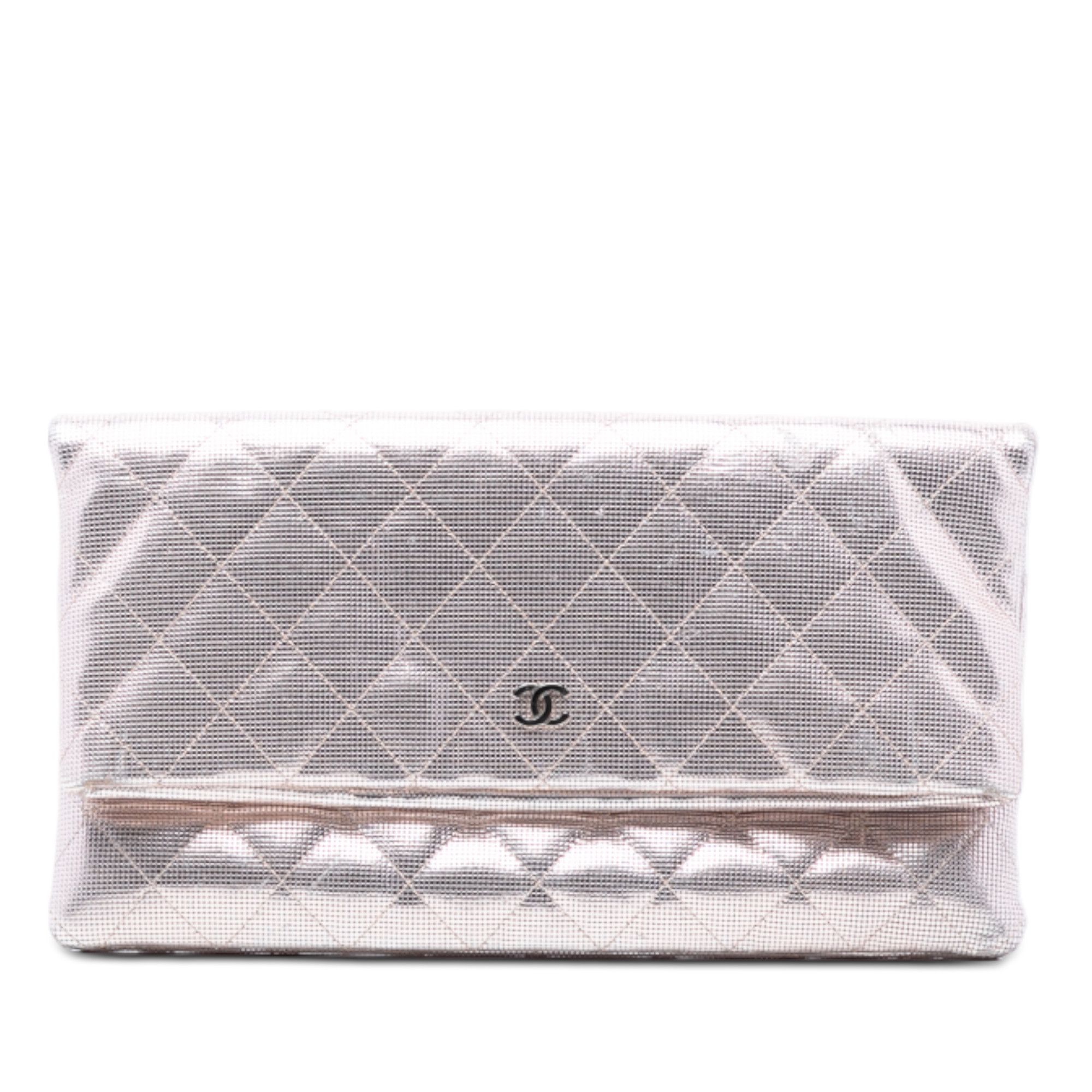 Chanel Chanel Quilted Calfskin Pixel Effect Beauty Foldover Clutch Size ONE SIZE - 1 Thumbnail