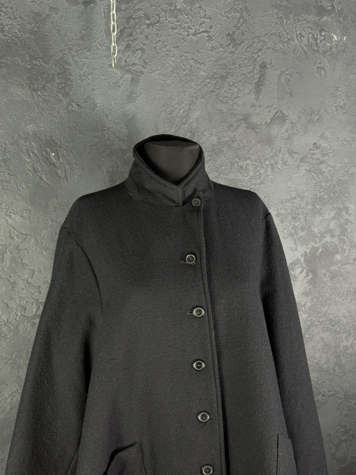 Rundholz RUNDHOLZ Avant-Garde Black Wool Jacket Oversized Size M / US 6-8 / IT 42-44 - 7 Thumbnail