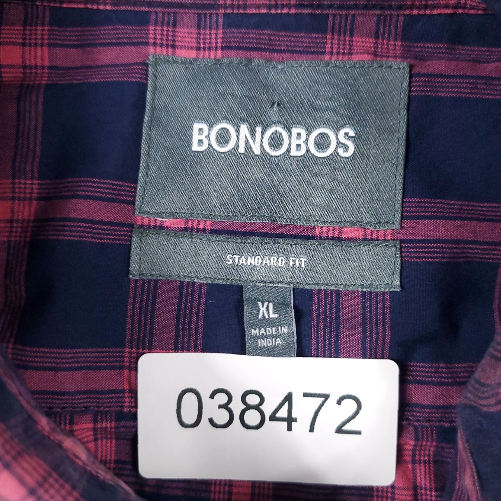 Bonobos Bonobos Shirt Mens XL Blue Pink Plaid Button-Up Casual Long Sleeve Regular Fit Size US XL / EU 56 / 4 - 8 Thumbnail