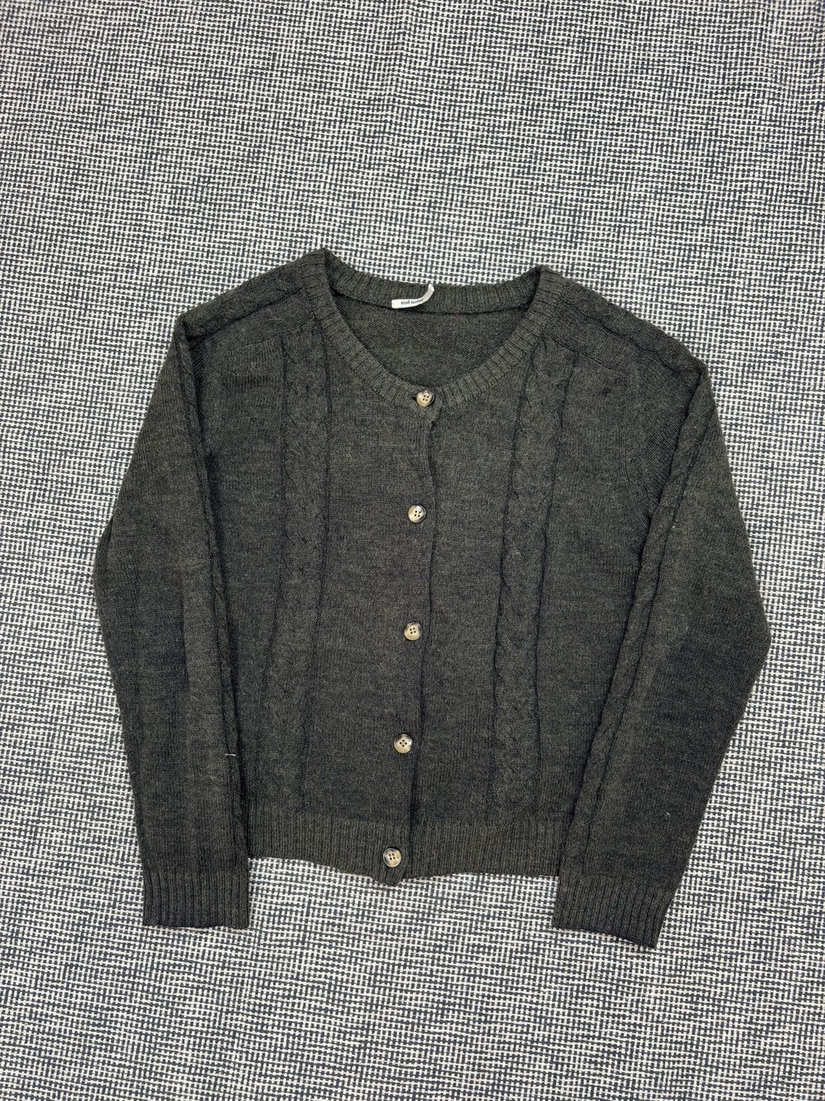 Other Nue notes merino wool cable knit bottle green cozy cardigan Size S / US 4 / IT 40 - 2 Thumbnail