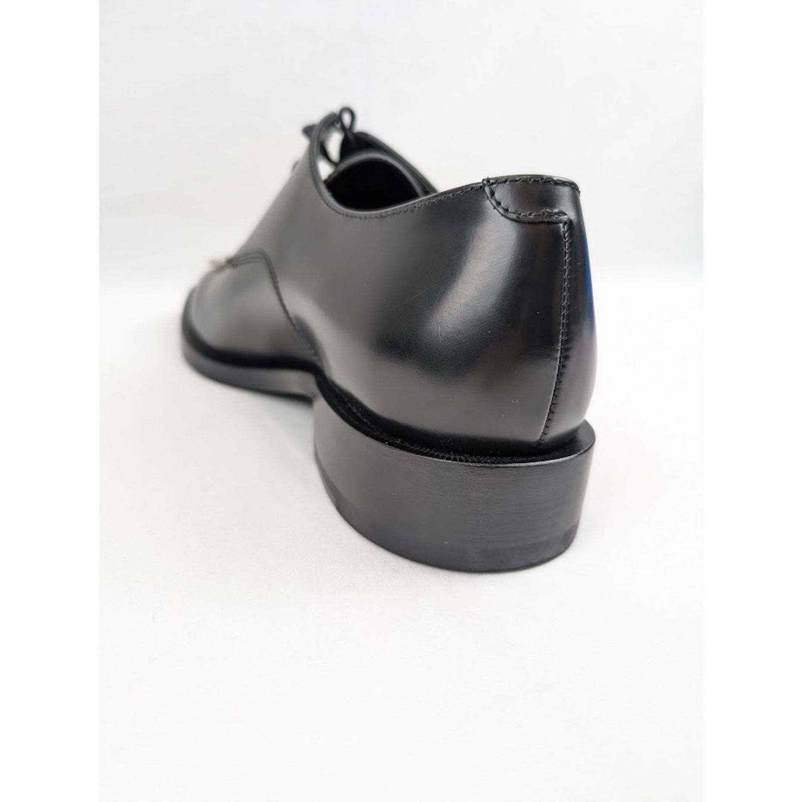 Balenciaga o1rshd1 Q:2 / Smooth Rim BB Icon Derbie Shoes in Black 42 Size US 9 / EU 42 - 10 Thumbnail