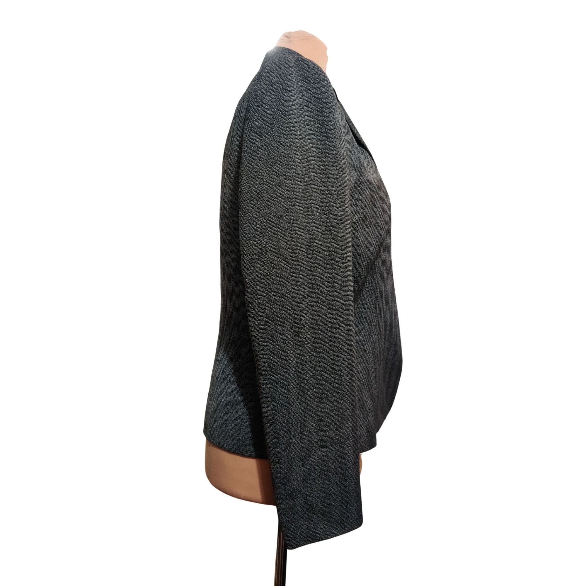 Other Le Suit Blazer Size 10 Gray Open Front Career Jacket Minimal Size L / US 10 / IT 46 - 4 Thumbnail