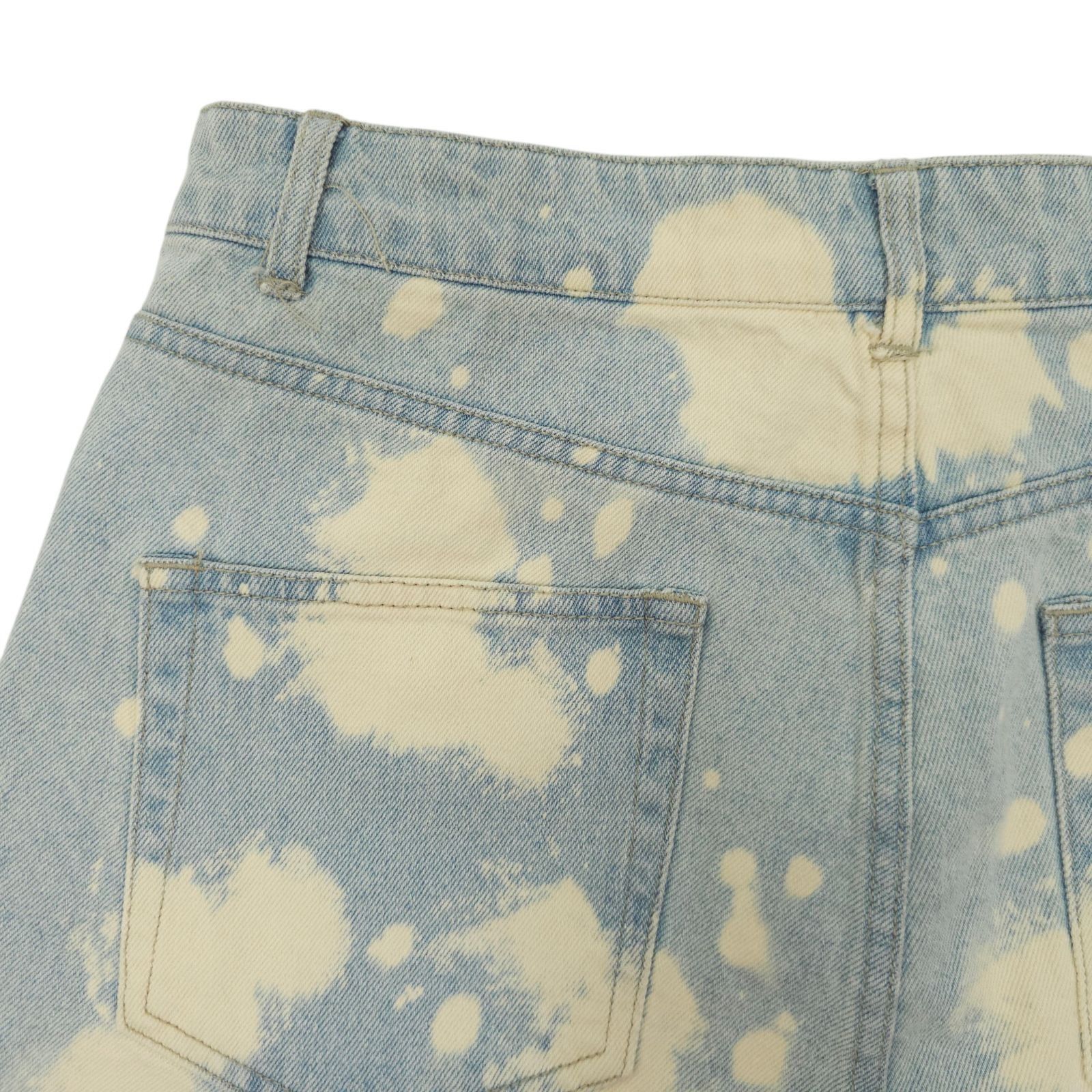 Other Wild Fable Denim Shorts 10 Bleach Dye Festival Grunge High R Size 32" / US 10 / IT 46 - 14 Thumbnail