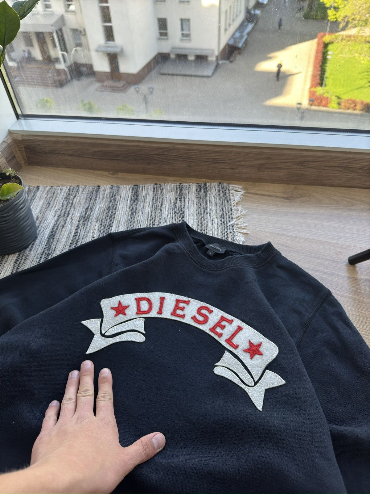 Diesel × Vintage Vintage Diesel Big logo Y2K Sweatshirt Size US S / EU 44-46 / 1 - 4 Thumbnail