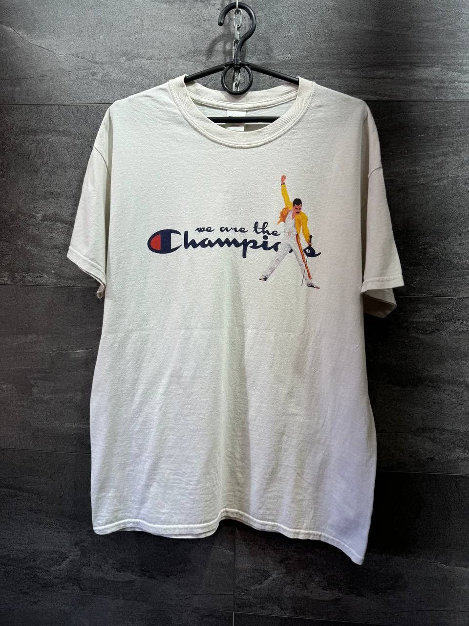 Band Tees Champion Streetwear Freddie Mercury Champion T Shirt Queen Tee Vintage Rare Grailed