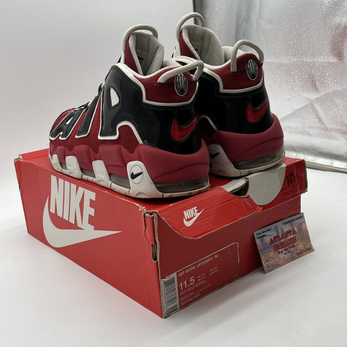 Nike Air more uptempo bulls Size US 11.5 / EU 44-45 - 4 Thumbnail
