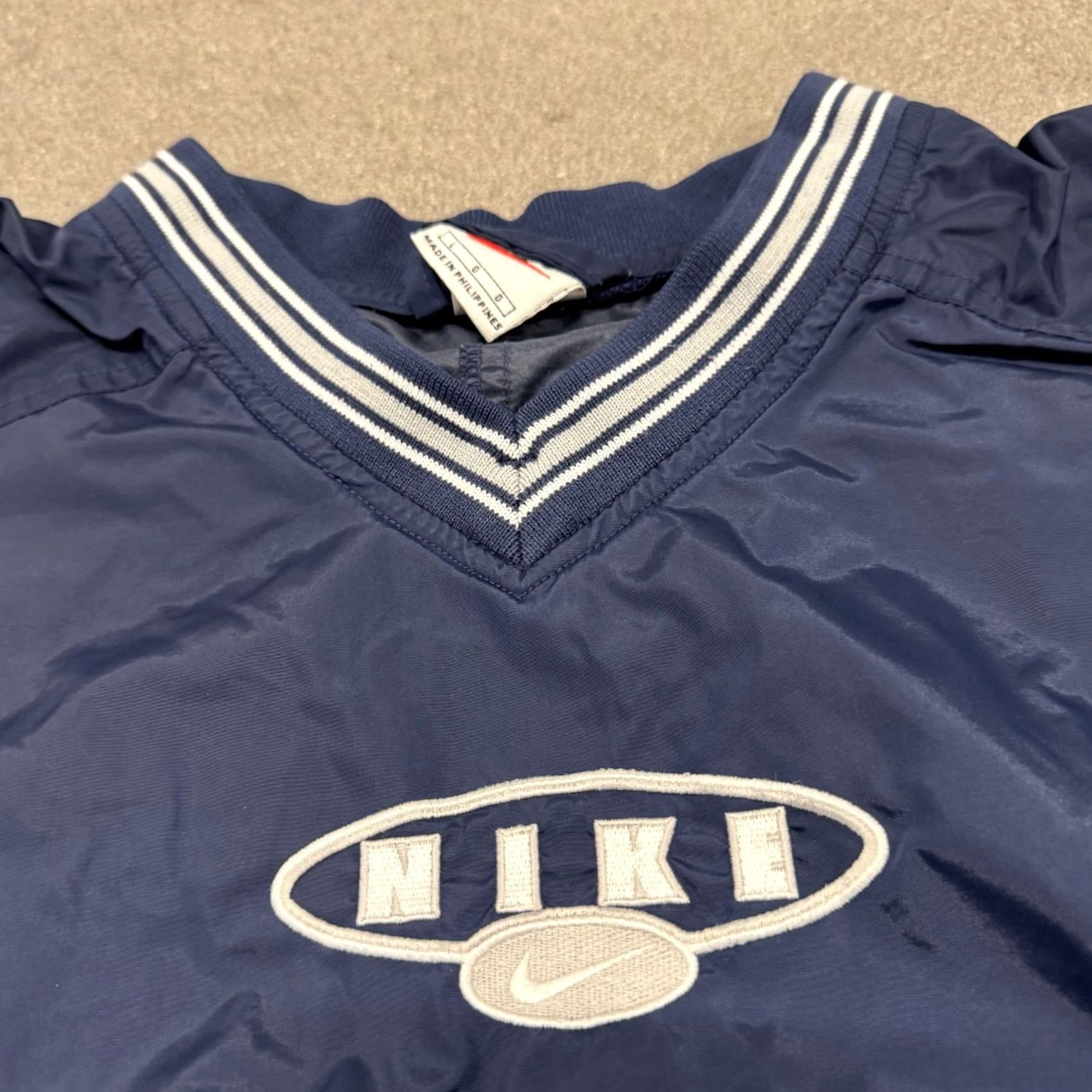 Nike VINTAGE Nike Windrunner Jacket Mens L Blue Swoosh Logo Pullover Long Sleeve Size US L / EU 52-54 / 3 - 2 Thumbnail