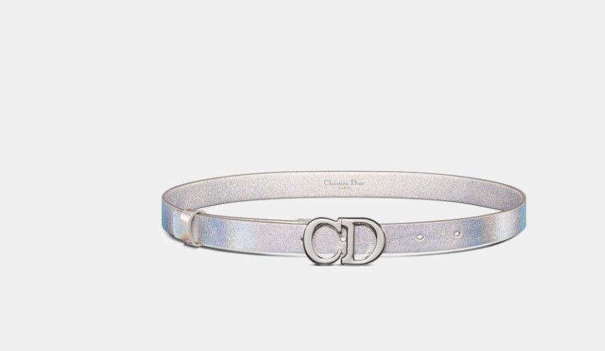 Dior o1w1db10325 Size: OS / B0042PB Saddle Belt in Silver Size ONE SIZE - 2 Thumbnail