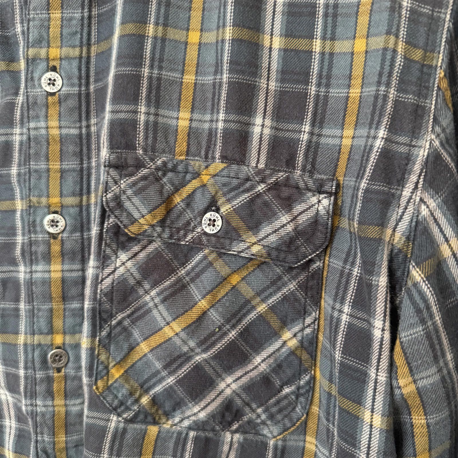 Kuhl KUHL Button up Shirt Men's M Blue Flannel Size US M / EU 48-50 / 2 - 2 Thumbnail