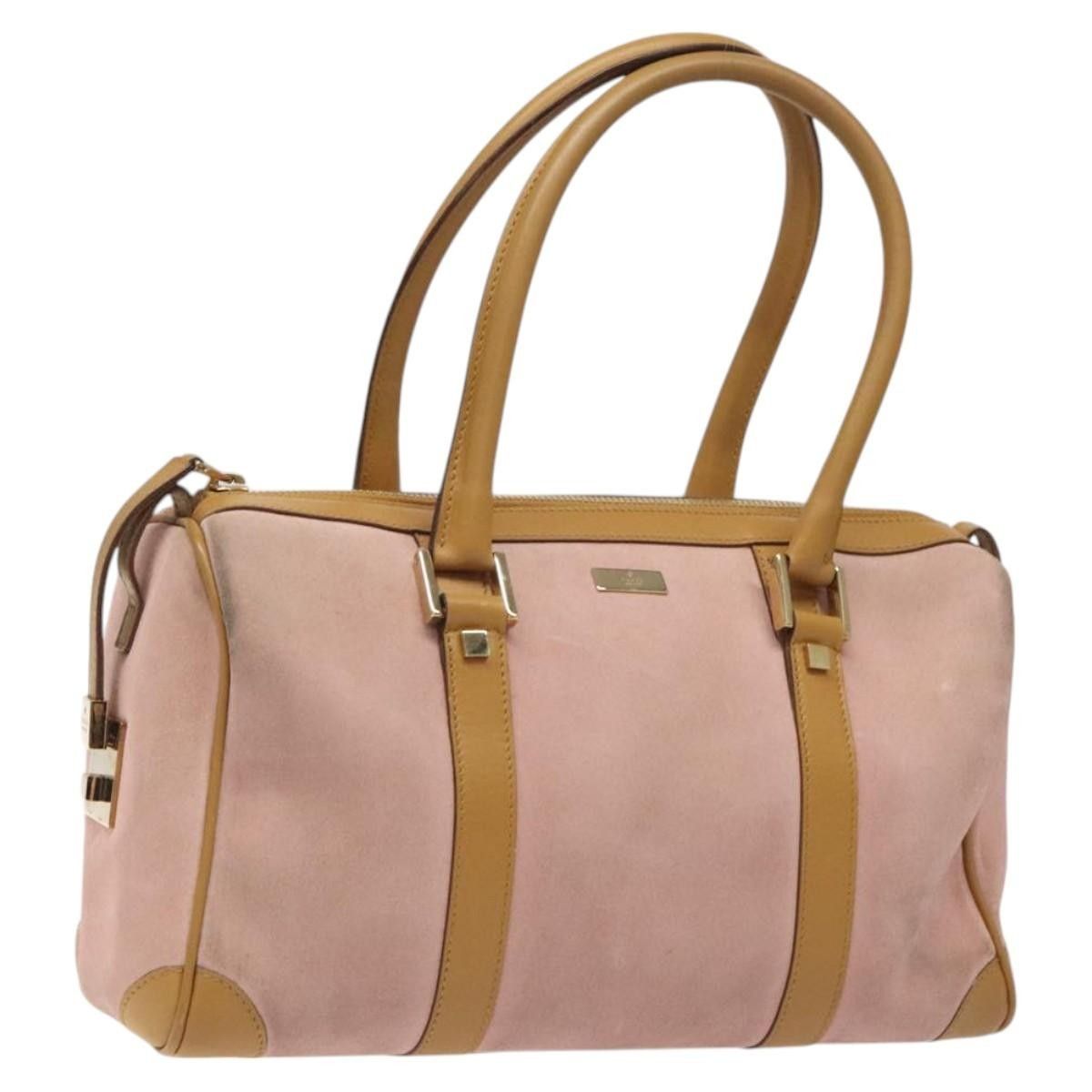 Gucci Gucci Vintage Zip Boston Bag Suede Size ONE SIZE - 1 Thumbnail