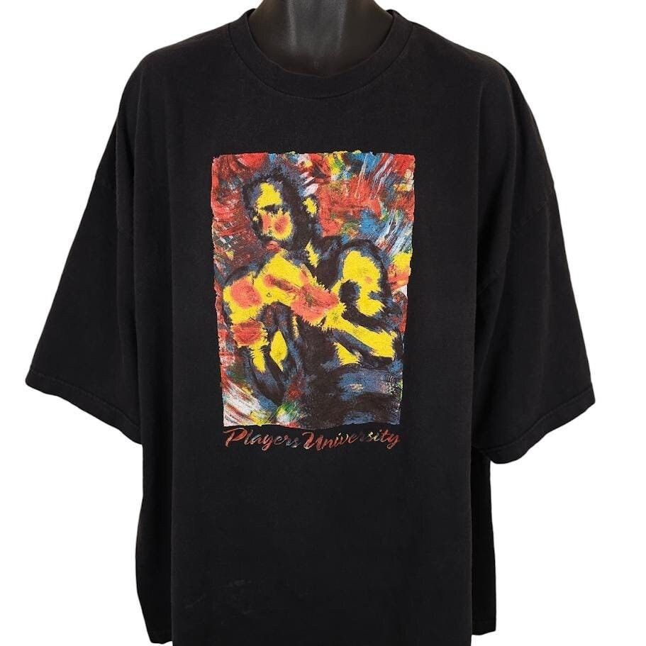 Vintage Vintage Players University T Shirt Mens Size 3XL Black Y2K Size US XXL / EU 58 / 5 - 1 Thumbnail