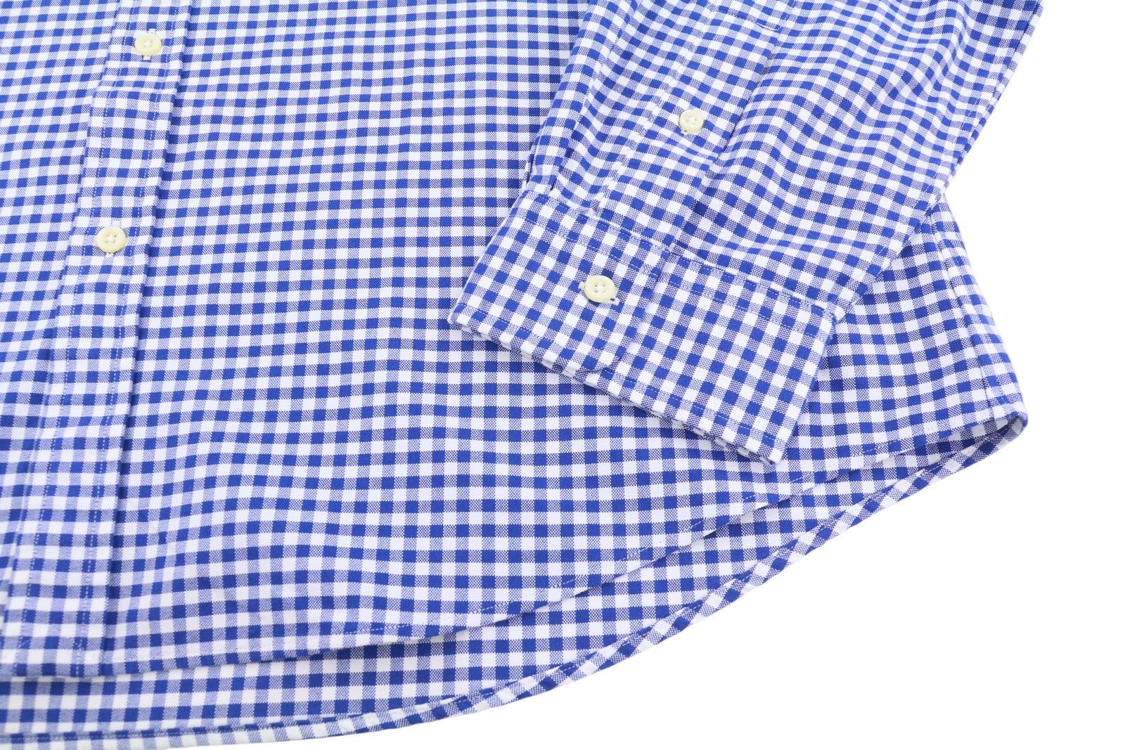 Ralph Lauren CORE REPLEN 2XL Blue Check Button-Down Neck Casual 87008 Size US XXL / EU 58 / 5 - 5 Thumbnail
