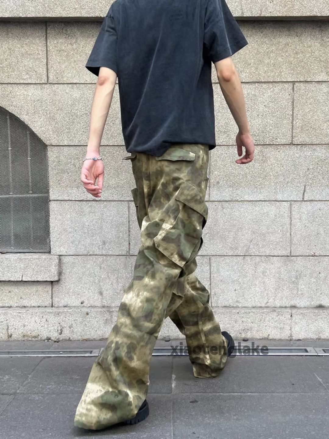 Designer × Vintage utility washed faded outdoor camo hiphop cargo pants Size US 34 / EU 50 - 5 Thumbnail