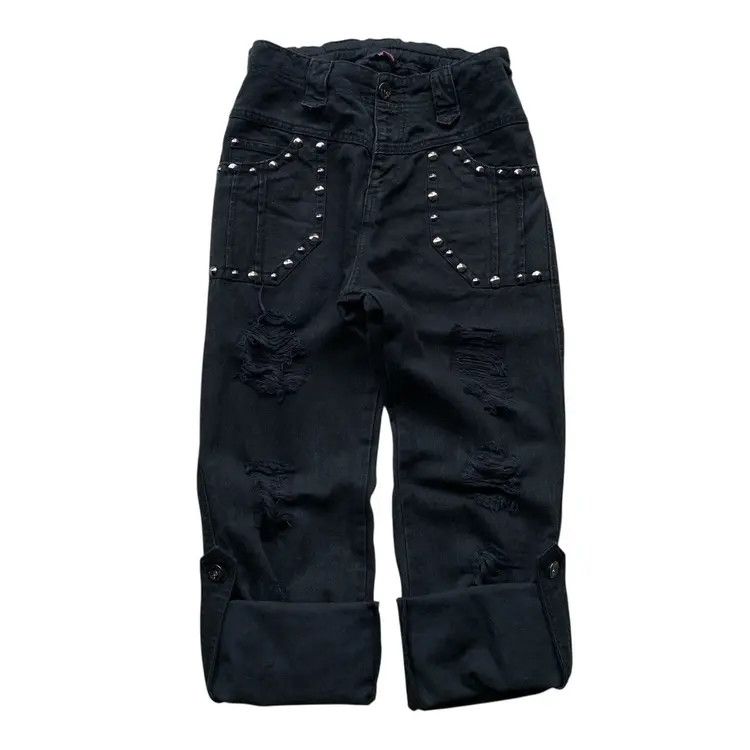 Hysteric Glamour Algonquins Ifsixwasnine Studed Distressed Pants Size US 30 / EU 46 - 7 Thumbnail