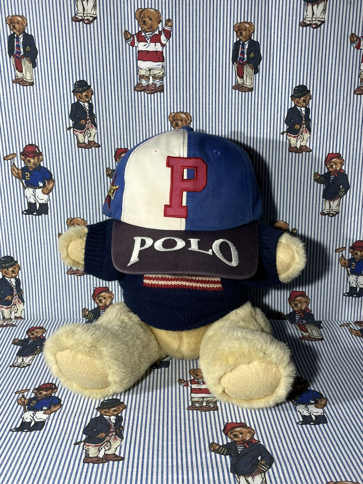 Polo Ralph Lauren × RRL Ralph Lauren × Ralph Lauren RARE Polo Sport Cap OG Vintage 1990’s Size ONE SIZE - 2 Thumbnail
