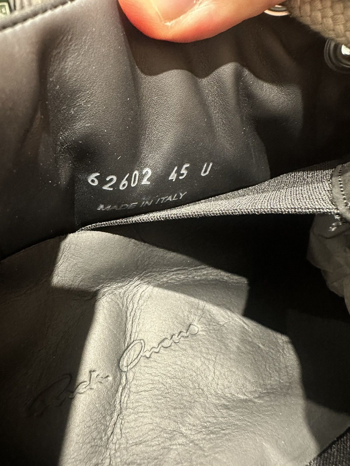 Rick Owens RICK OWENS - Jumbo Lace Padded Low Black Milk Size US 12 / EU 45 - 7 Thumbnail