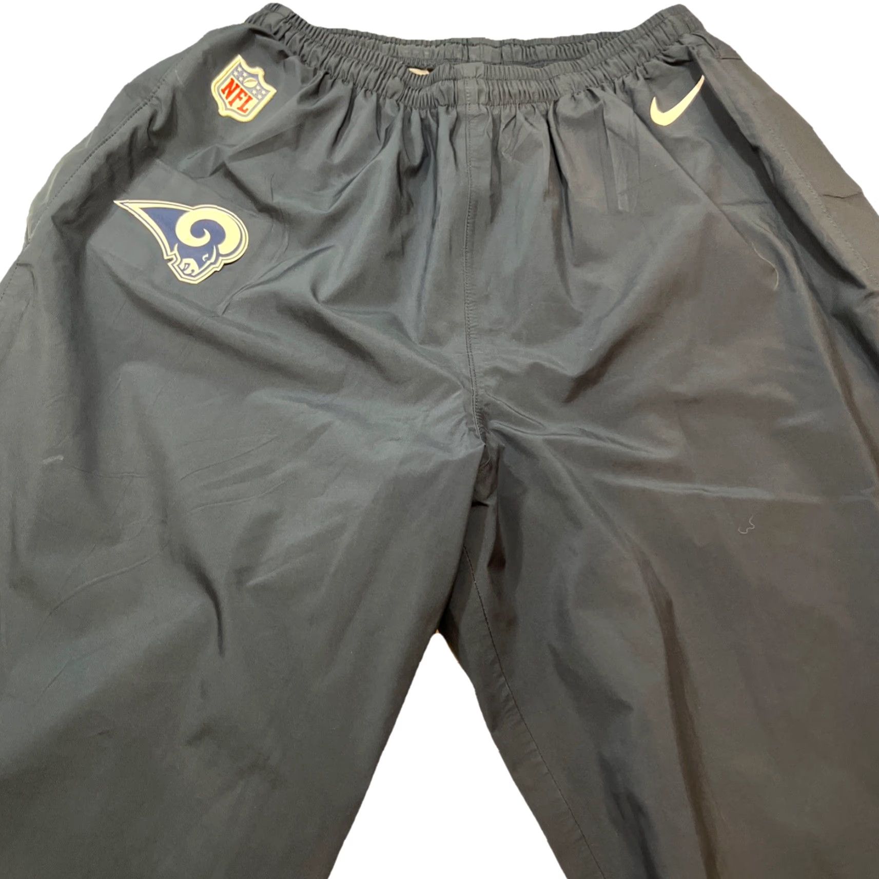 Nike Nike NFL Rams Navy BLUE Storm-fit Rain Pants Men's XL Snap Zip Leg Stretch Waist Size US 36 / EU 52 - 4 Thumbnail