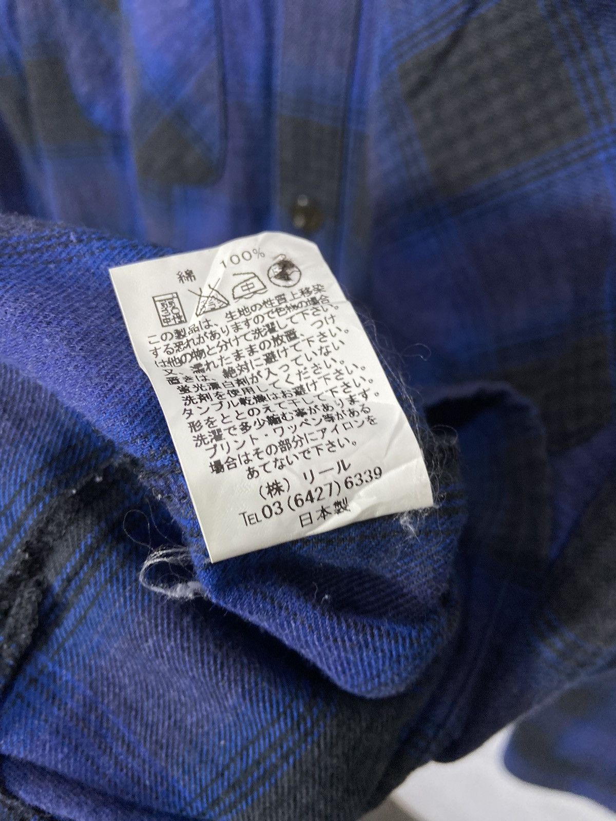 Japanese Brand Cluct Works Plaid Flannel Shirt Blue Grey Size US L / EU 52-54 / 3 - 8 Thumbnail