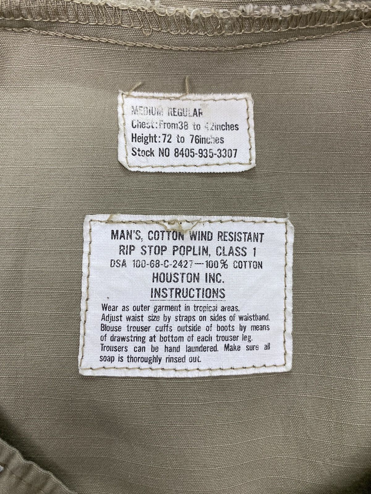 Japanese Brand Houston Dirty Distressed Ripstop Anorak Size US M / EU 48-50 / 2 - 8 Thumbnail