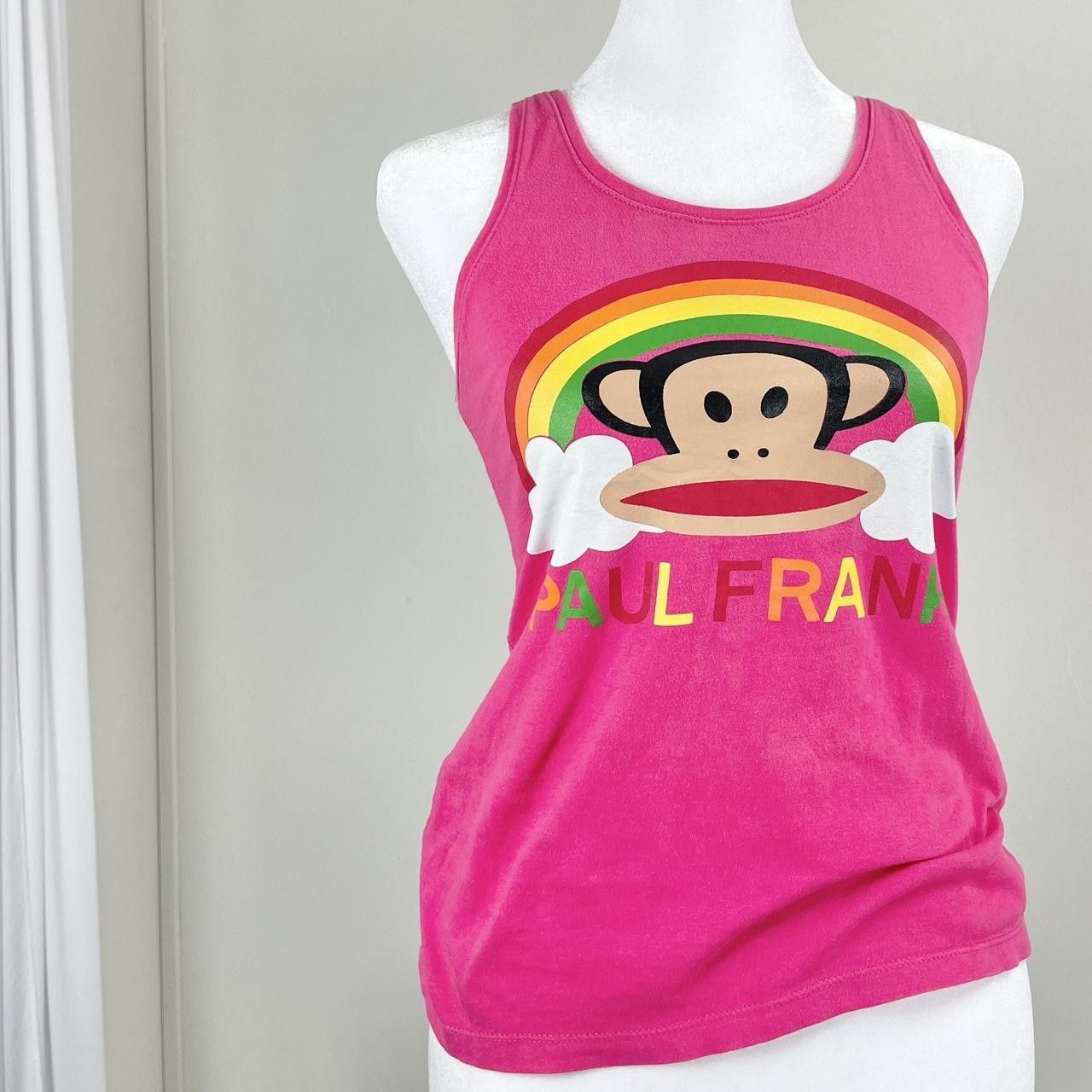 Paul Frank Pink Paul Frank Julius & Friends Rainbow Graphic Tank Top Size S / US 4 / IT 40 - 2 Thumbnail