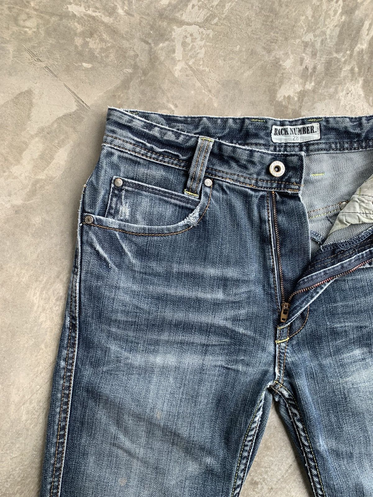 Designer × Japanese Brand Back Number zipper Side Pocket Size US 29 - 3 Thumbnail