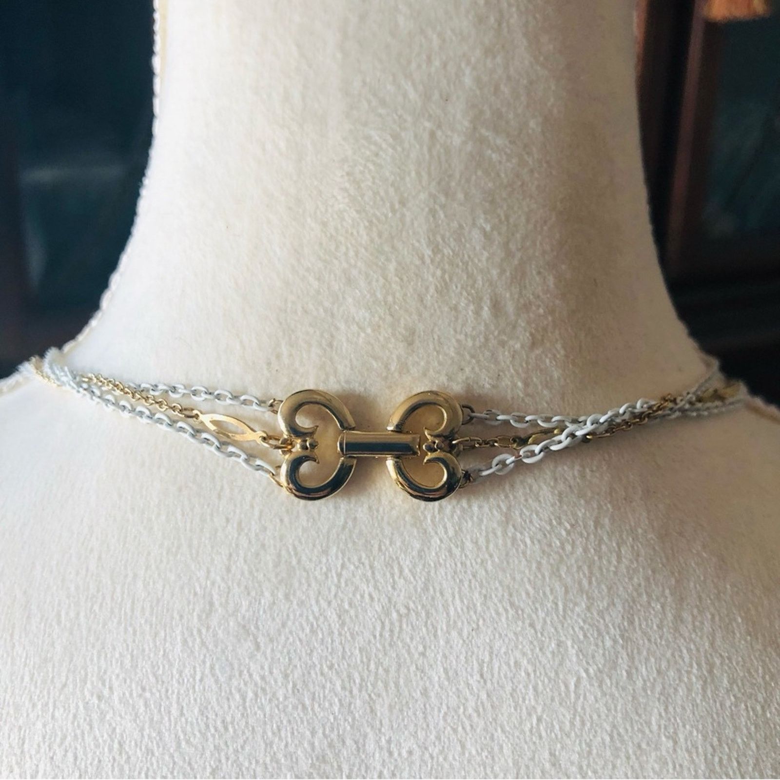 Vintage Vintage 70s-80s triple layered chain locket necklace Size ONE SIZE - 11 Thumbnail
