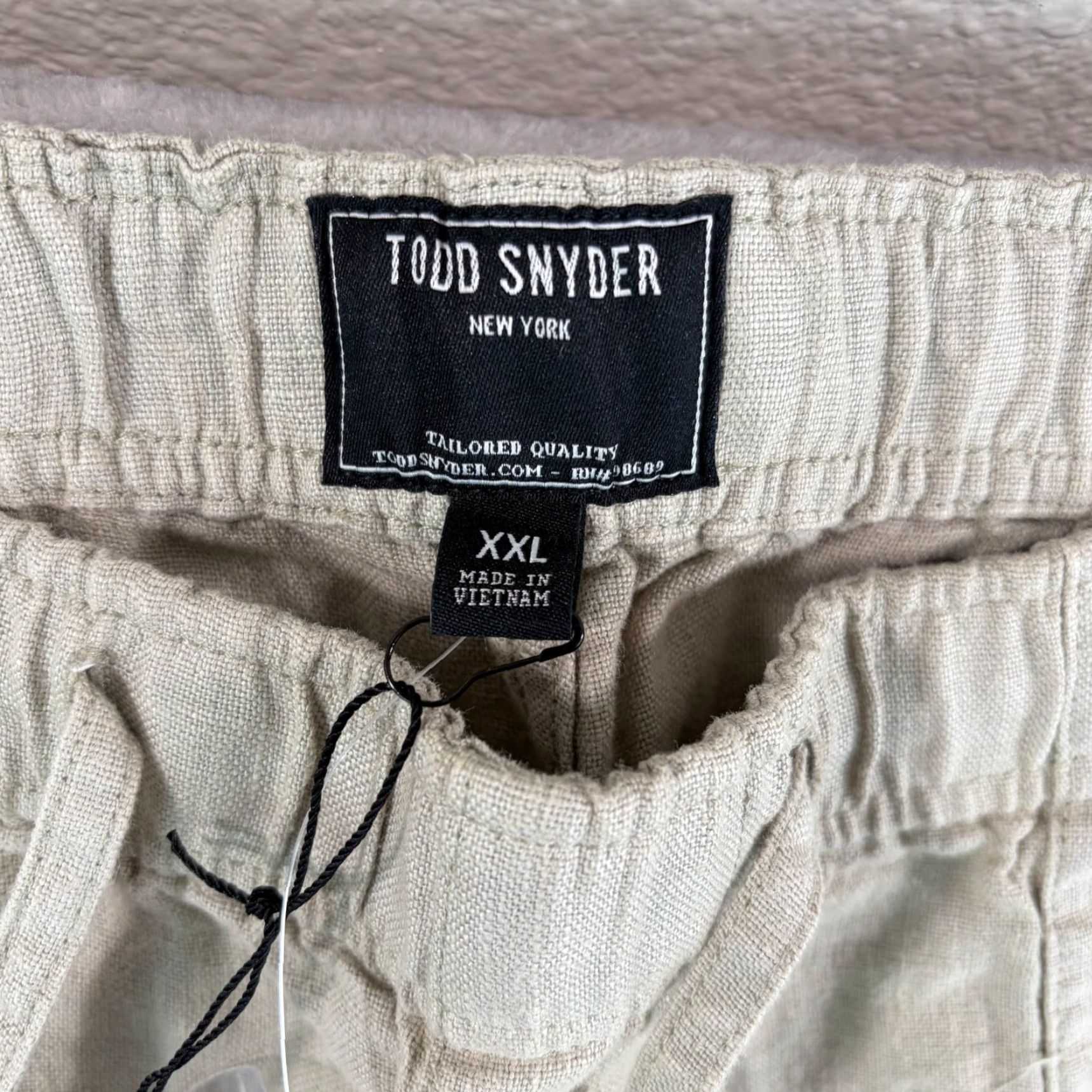 Todd Snyder TODD SNYDER Pants Desert Sage 2XL Linen Beach Straight Fit Mens NWT Clothing 100% Linen Size US 39 - 2 Thumbnail