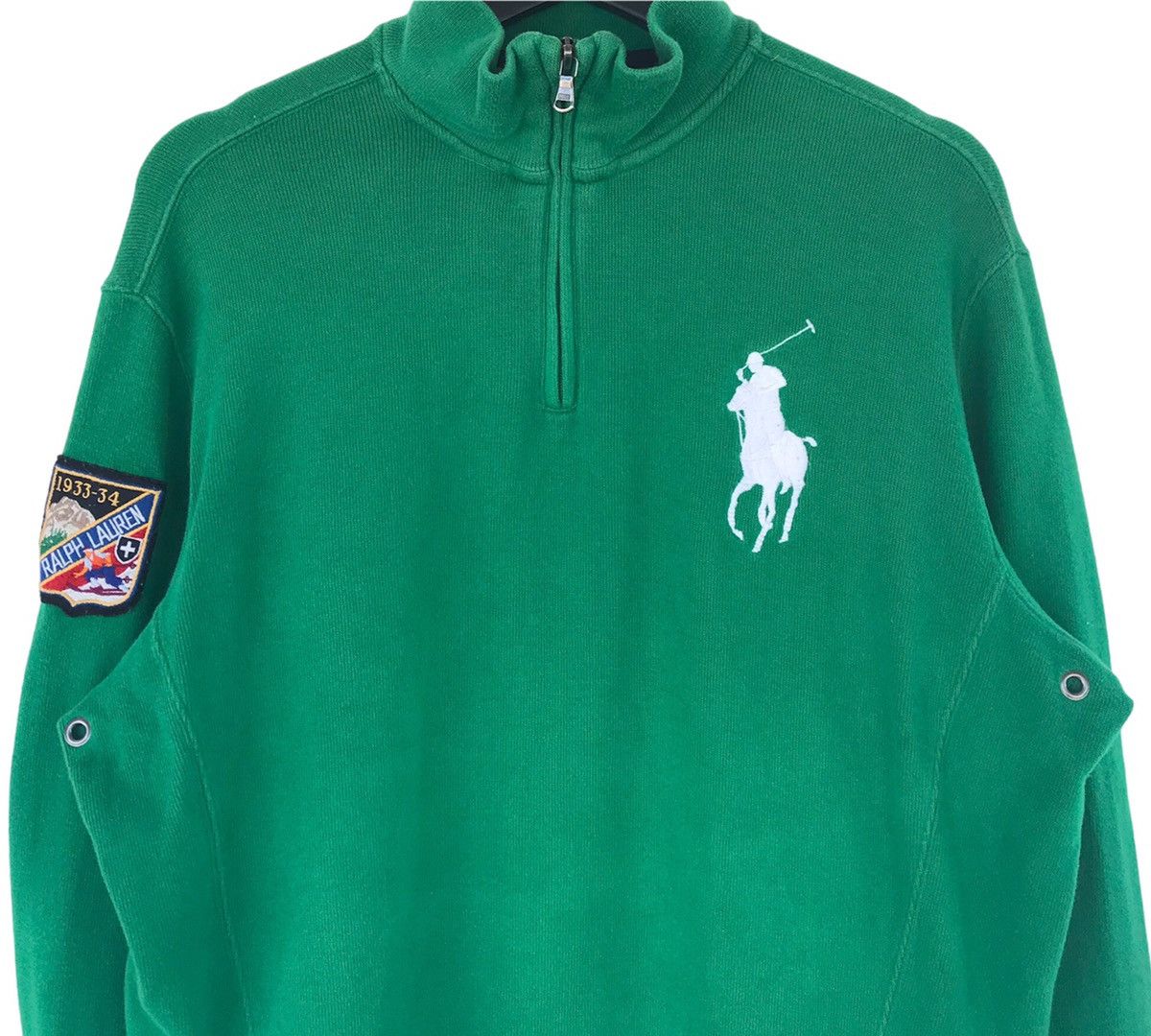 Polo Ralph Lauren Vintage polo ski patch big pony logo quater zip sweatshirt Size US M / EU 48-50 / 2 - 2 Thumbnail