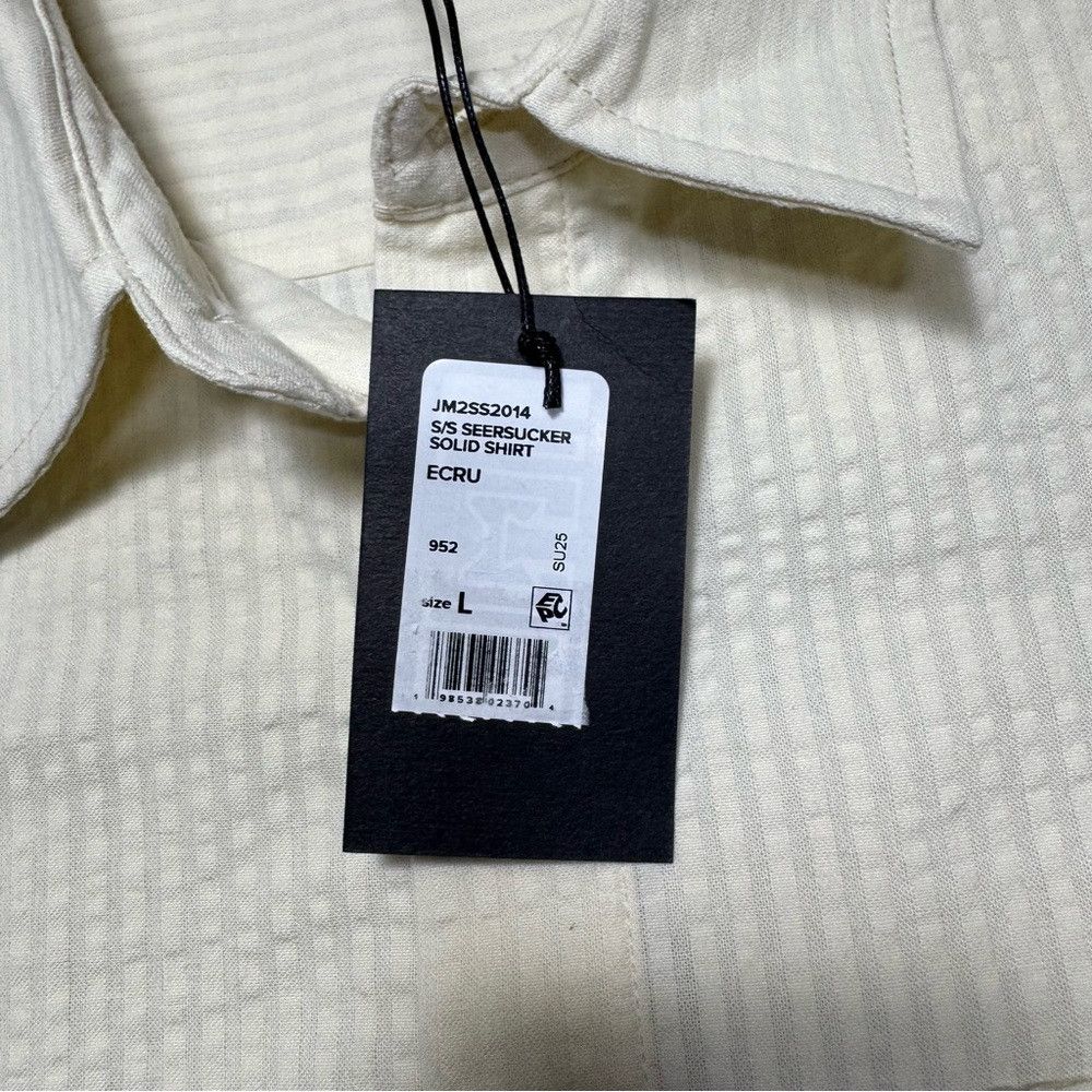 Joe's NWT New $148 Joe's Cotton Seersucker Short Sleeve Button-Up Size US L / EU 52-54 / 3 - 6 Thumbnail
