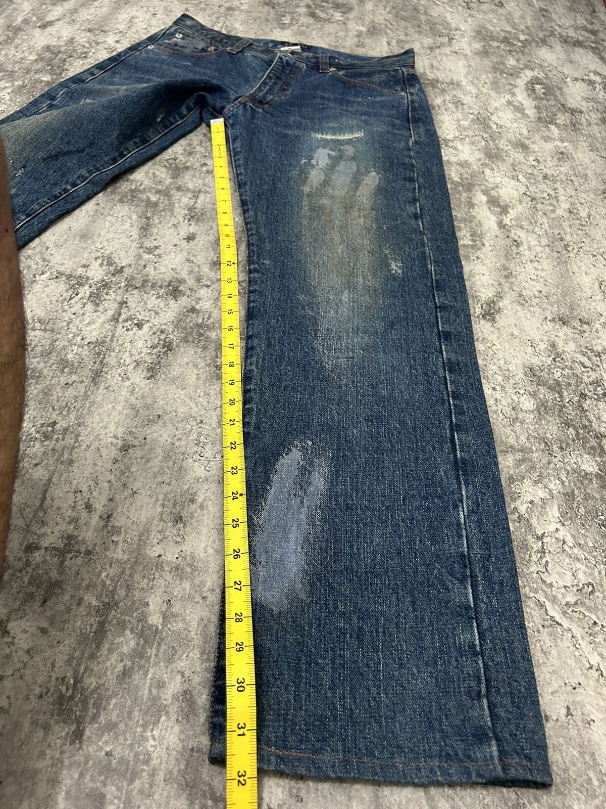Japanese Brand Men’s Melrose Japanese Selvedge Paint Distressed Pants Size US 32 / EU 48 - 17 Thumbnail
