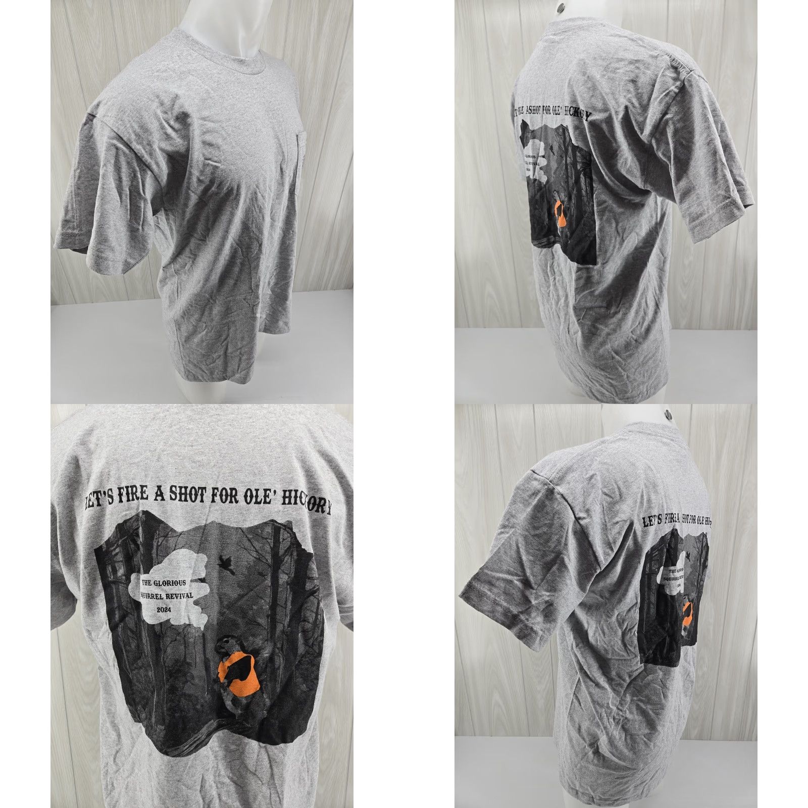 Vintage Dragon Ridge Outfitters Gray Pocket T Shirt Mens Large 2024 Squirrel Revival Size US L / EU 52-54 / 3 - 8 Thumbnail