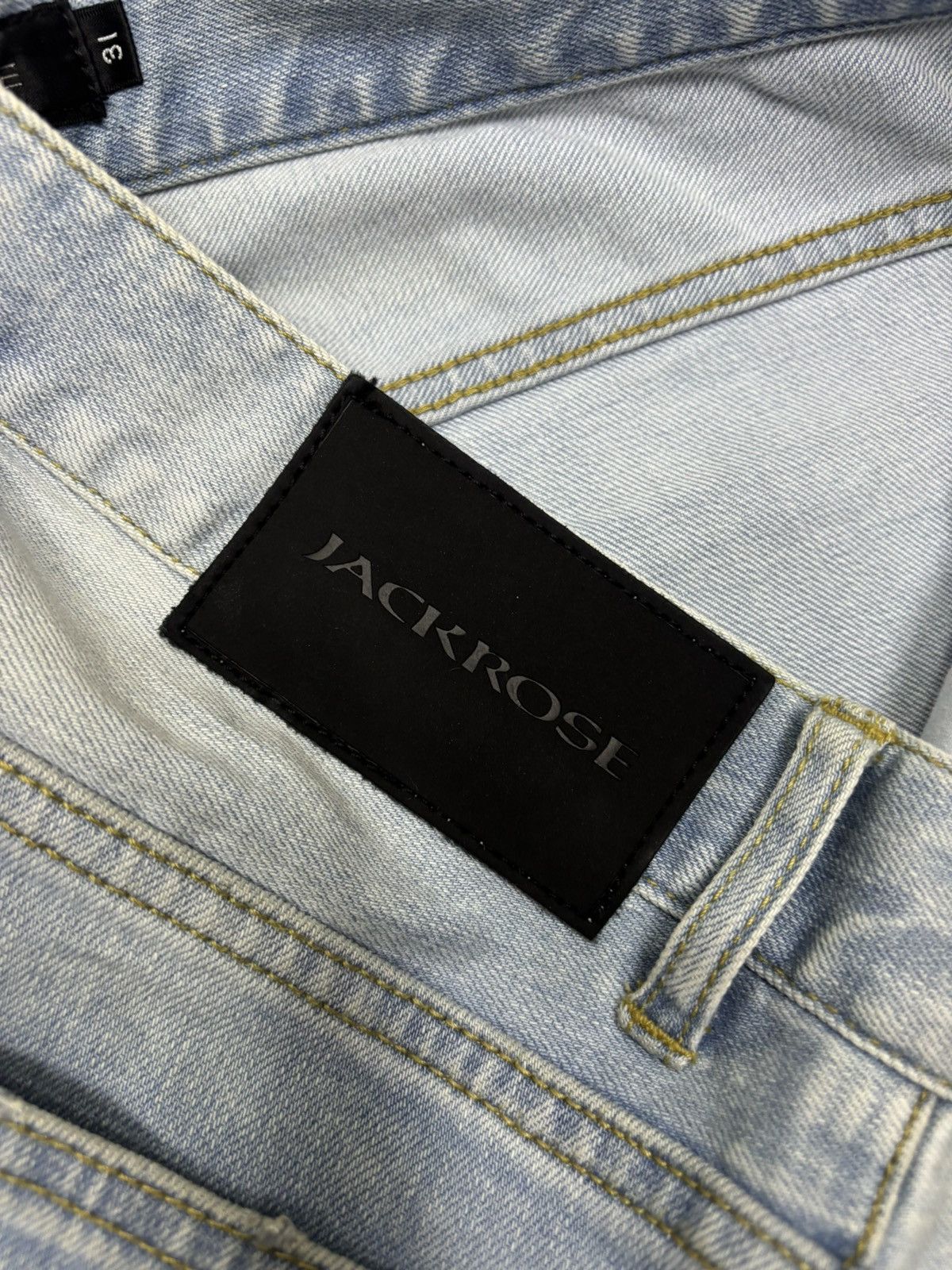 JACKROSE Jack Rose Clawmark Distressed Skinny Jeans Size US 31 - 10 Thumbnail