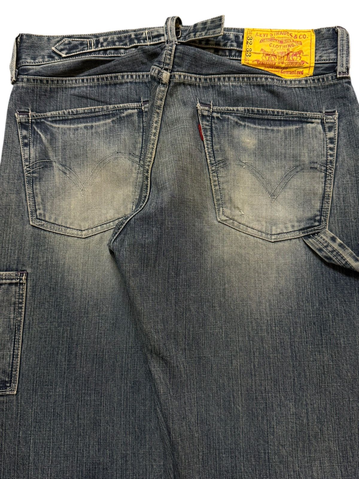 Levi's Vintage 90s Levis 503 Carpenter Distress Wide Leg Baggy Size US 33 - 5 Thumbnail