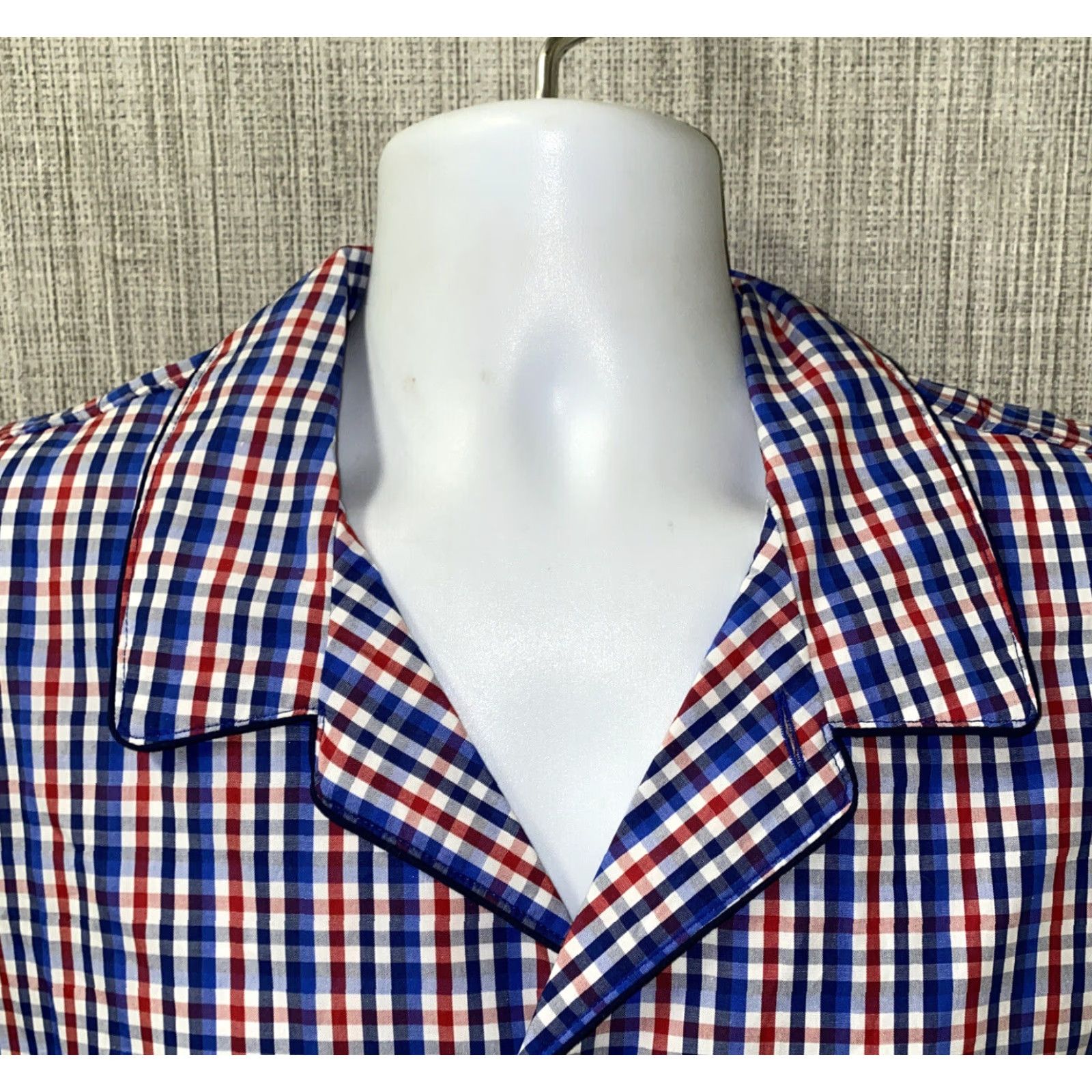 Polo Ralph Lauren Polo Ralph Lauren Plaid Pajama Shirt Top Mens Large Multicolor Lightweight Cotton V-Neck Short Sleeve NWT Size US L / EU 52-54 / 3 - 3 Thumbnail